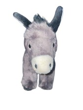 Plush Donkey Miyoni Tots By Aurora Stuffed Animal 12  Toy Gray Stands
