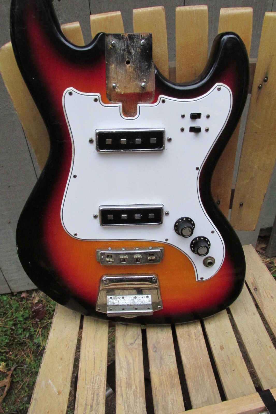 Vintage Telestar Short Scale Electric Bass Guitar 60's 70's MIJ Teisco Tele Star eBay