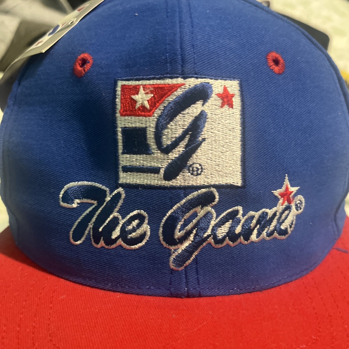 The Game Brand Embroidered Snapback Hat Cap Blue Red White The Game Brand Embroidered Snapback Hat Cap Blue Red White