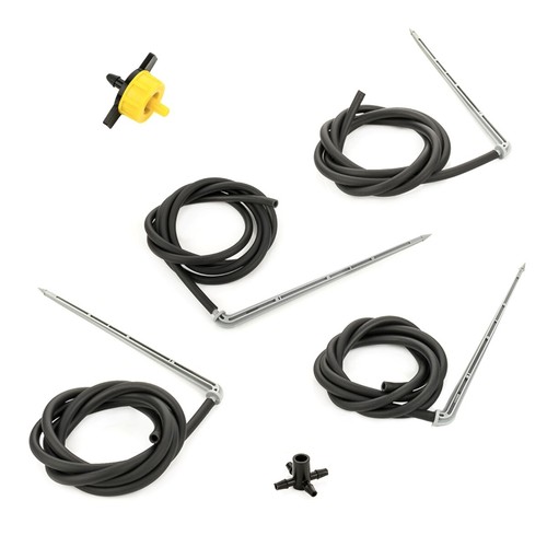 Set Irrigation System 8L Pressure Regulation 4-Wege Distributor Dripper Grey - Picture 2 of 12