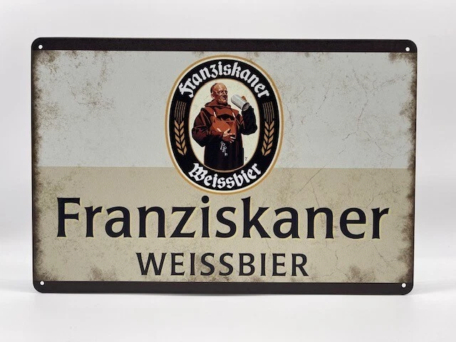 BLACKBEARD WAREHOUSE Blechschild Franziskaner 20x30cm Nostalgie Retro Reklame Vintage Geschenk Deko