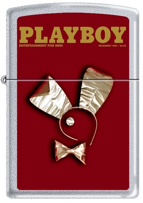 Zippo Playboy December 1980 Cover Satin Chrome Windproof Lighter NEW RARE. Available Now for 20.13