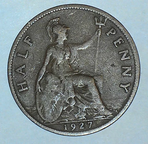 1927 George V Half Penny — photo from another recent sale