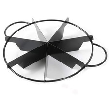 Hawok 7-Slice Pie Cutter And Cake Divider Press-Style Carbon Steel Tool For Pie