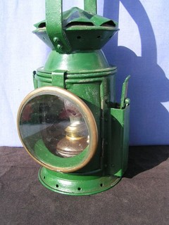 VINTAGE RAILWAY WW2/LATER ERA 3 ASPECT SIGNALLING HANDLAMP MAYBE EASTGATE