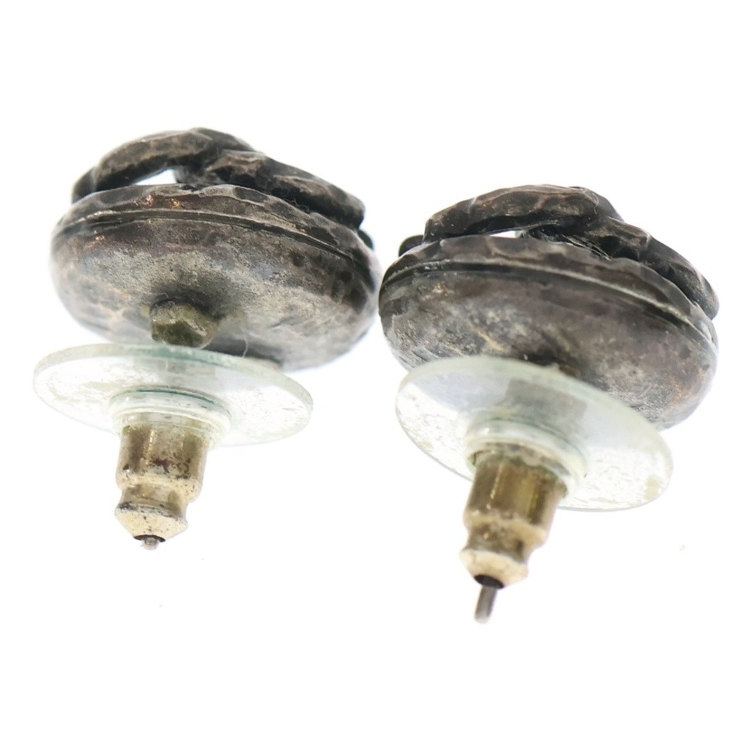 CHANEL Coco Round Metal Stud Earrings Silver Used d573650e85ec1e374c6d4f71aab307 thumbnail 2