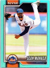2026 Topps #332 Sean Manaea Aqua Rainbow Foil