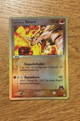 Team Magma's Rhyhorn 38/95 Team Magma Vs Team Aqua Reverse Holo