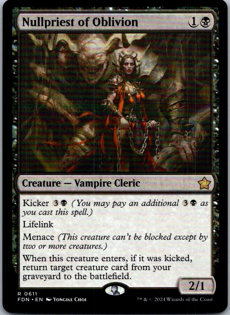 Nullpriest of Oblivion R ZNR #118 NM MTG Magic