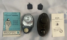 Sekonic Studio Brockway Light Meter Model S With Case, Manuals + 2 Slides