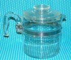 Vtg Pyrex 7756-B Glass 6 Cup Coffee Flameware Percolator Pot & Lid Only Carafe