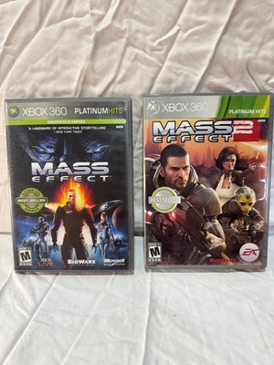 Mass Effect 1 & 2 Xbox 360 Platinum Hits Bundle Lot BioWare EA