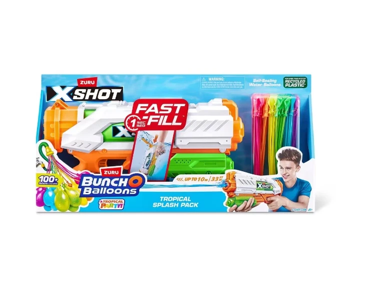 Zuru X-SHOT Bunch O Balloons Tropical Party Self-Sealing Water Balloons - image 3 of 4