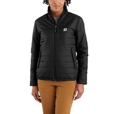 Image of Carhartt OJ2208-W Rain Defender Relaxed Fit Insulated Jacket, Black XS (0-2)