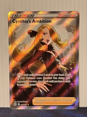 Cynthia's Ambition (Full Art) 169/172 Swsh09: Brilliant Stars Holo