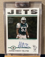 2004 Topps Jonathan Vilma Rookie On Card Auto Autograph #1484/1499. rookie card picture