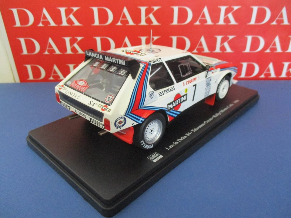 Die cast 1/24 Modellino Auto Lancia Delta S4 Rally Monte Carlo 1986 H. Toivonen - Immagine 3 di 4