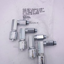 4 Pack Parker 3/8" Female JIC 37° Swivel Fitting 9/16-18 Thread KP-81375