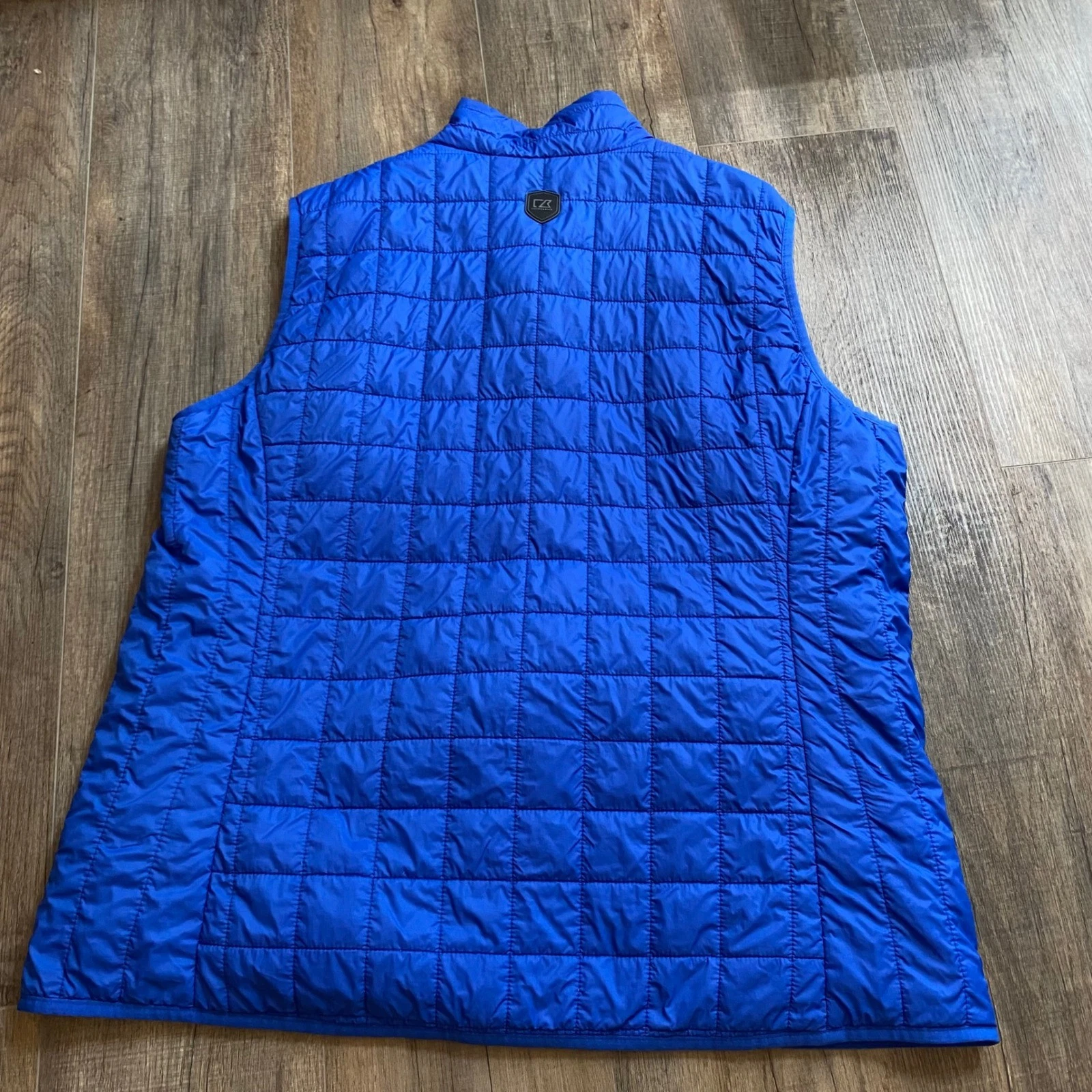 Cutter & Buck Rainier Men 3XL Blue Quilted Puffer Vest Full Zip Lightweight 598 - product detail image 2