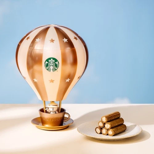 Starbucks Taiwan moon festival 2026 starlit balloon cookie box w wafer rolls