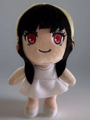 Sega Spy J Family Yor Forger Anya Chibi Plush Doll White Dress Black Hair