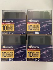 NOS Memorex HD 10 Pack PC 3.5 Inch High Density Computer Diskettes Floppy
