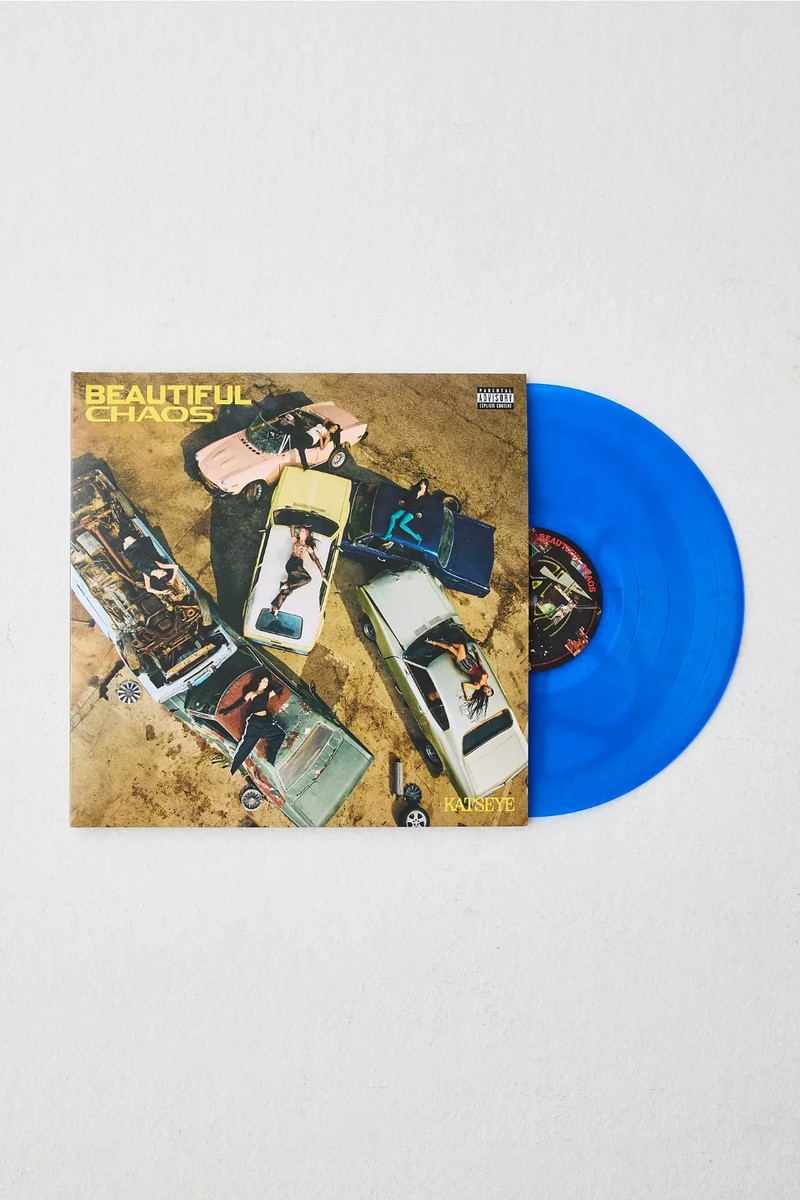 KATSEYE Vinyl Beautiful Chaos Neon Blue Record LP UO exclusive | eBay