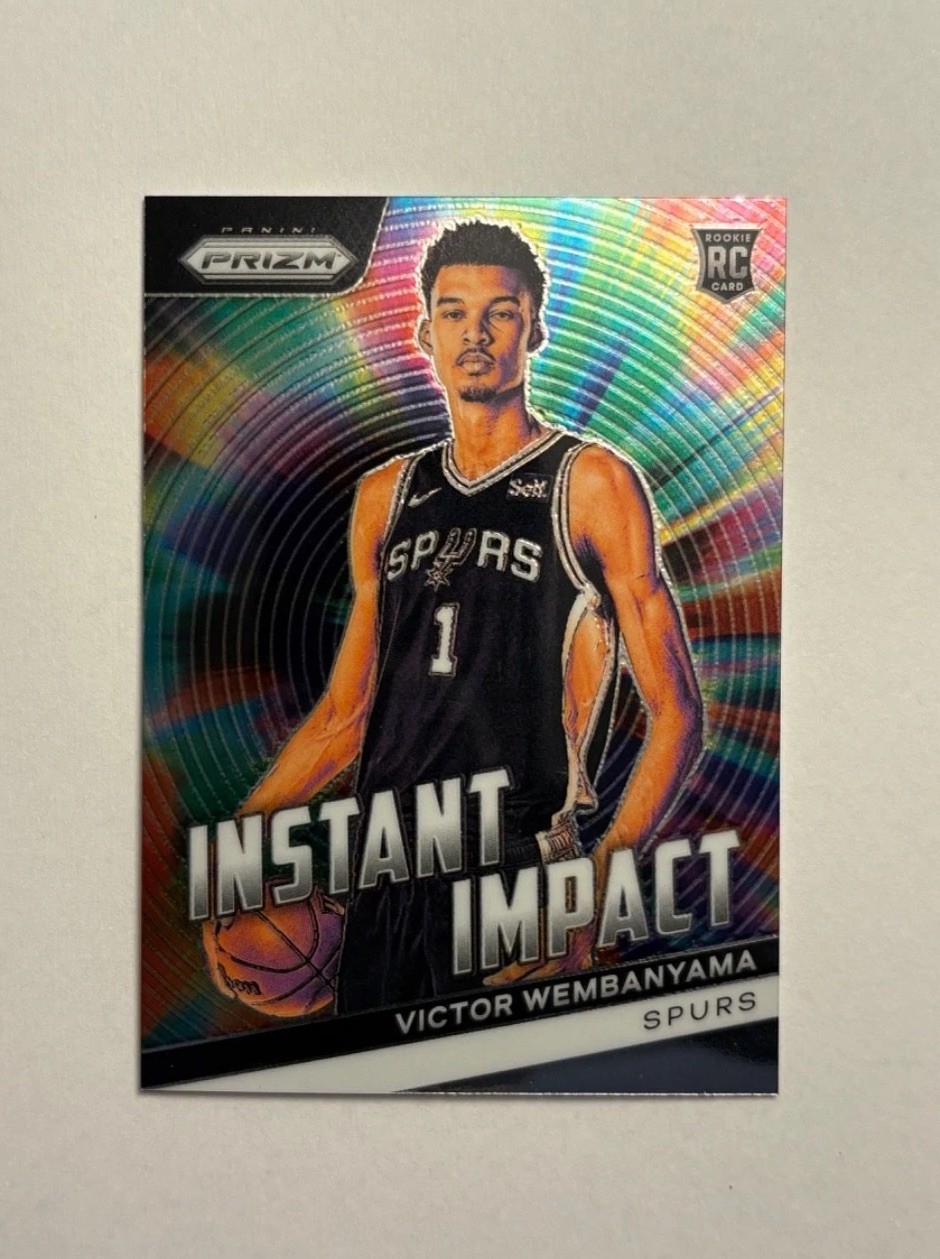 Victor Wembanyama Rookie 2023 Panini Prizm #3 Instant Impact Rookie Card