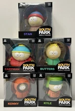 SOUTH PARK CULTUREFLY 4" VINYL FIGURE COMPLETE SET OF 5 COMEDY CENTRAL BRAND NEW