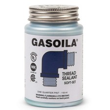 Gasoila Soft-Set Pipe Thread Sealant   Non-Hardening Paste for Metal 1/4 Pint