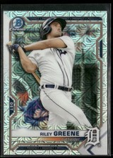 2021 Bowman #BCP-4 Riley Greene Chrome Prospects Mojo Refractor