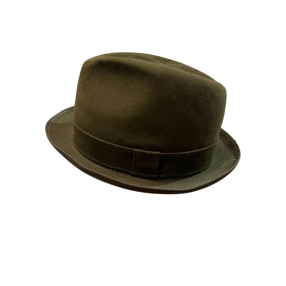 Sombrero De Colección Lee Fedora Trilby Oliva Gr 7 1/8 Casablanca Bogart Breaking Bad Atemporal Foto 4 de 4