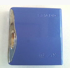 SHARP MD-DS55 1-BIT PORTABLE MINIDISC PLAYER Auvi MDLP Stereo Blue DC1.2V