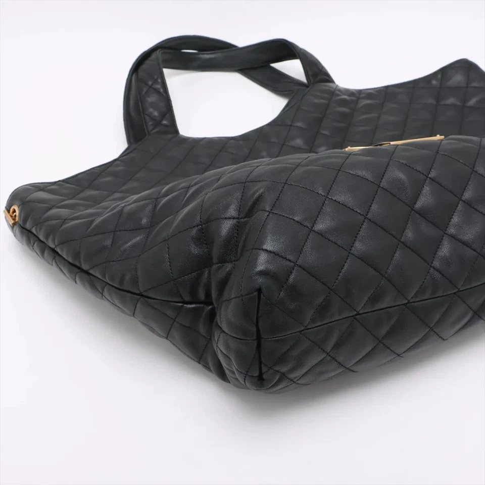 Saint Laurent Paris Agal Leather Tote bag Black 698651 - Image 4 of 4