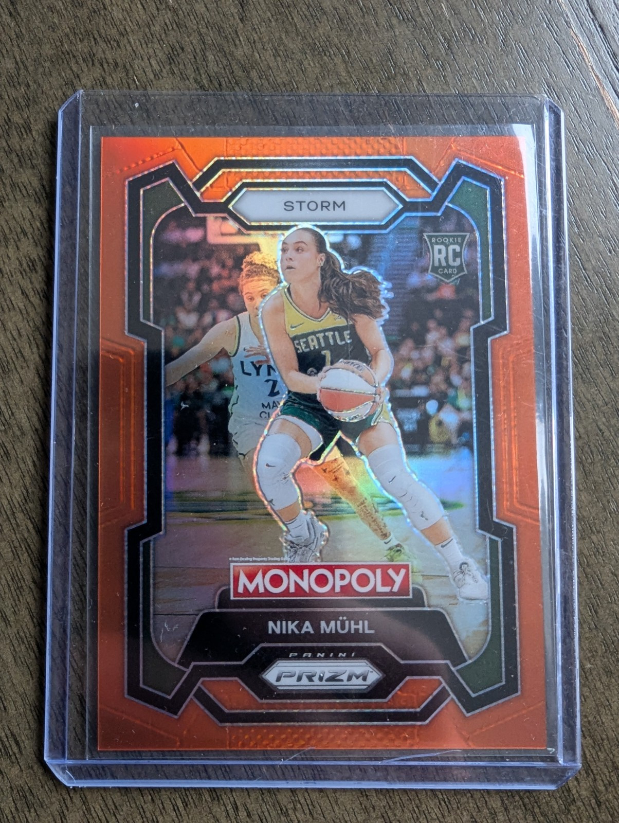 2024 WNBA Prizm Monopoly Nika Muhl ORANGE RC 085/124 Seattle Storm #4