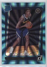 2021-22 Panini Donruss Rated Rookie Holo Teal Laser Bones Hyland #244 2s2