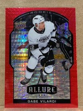 2020-21 Gabe Vilardi Upper Deck Allure Red Rainbow Rookie Card #75. rookie card picture