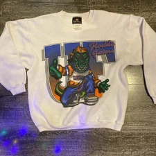 Vintage University Of Florida Gators College DECOTEX Crewneck Sweatshirt Large