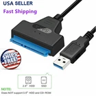USB 3.0 To 2.5" SATA III Hard Drive Adapter Cable-SATA To USB3.0 Converter Black