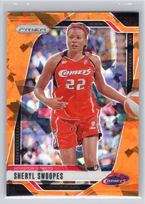 2024 Panini Prizm WNBA #74 Sheryl Swoopes Ice Orange Prizms Houston Comets