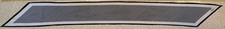 Vintage Vera Scarf Approximately 7" X 60" White Black Ends Diagonal Cut