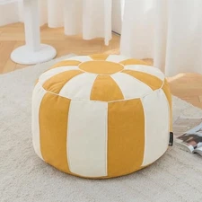 é Unstuffed Storage Moroccan Pouf Ottoman Cover Waterproof Tech Fabric 