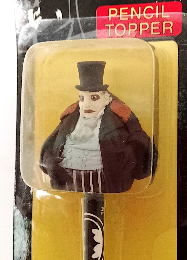 BATMAN RETURNS 1991 Dc Comics pencil topper matita misb the penguin pinguino - Imagen 2 de 4