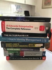 Lot of 8 network security books- Oracle, SAP and more — Please read description 