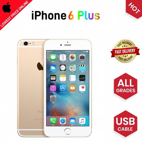 Apple iPhone 6 Plus-64GB-All Colors Unlocked Smartphone-Excellent EtU