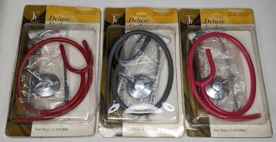 JAC Deluxe Stethoscope - Choose The Color - Red, Gray, Pink