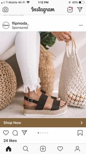 flipmoda casual espadrille platform sandals