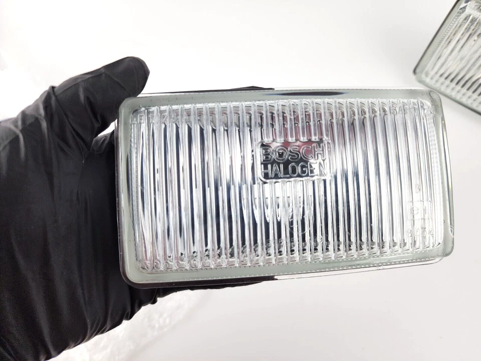 Par de 2 luces antiniebla de vidrio Bosch E21 E12 E23 E24 E30 Volvo 740 1305354933 NOS Foto 2 de 4