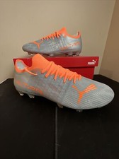 Puma Ultra 3.4 FG Men's Soccer Cleats Size 12 Silver Grey Orange 106699-01 NEW