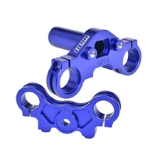 GPM Racing Aluminum 7075 Triple Clamp Set Blue for Losi 1/4 Promoto-MX
